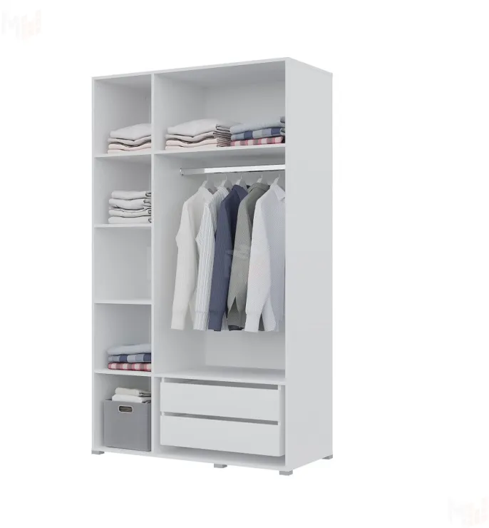 Шкаф Бостон 3-х створчатый с ящиками 1500 (белый)