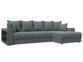 Диван угловой с декором и полкой Лига-050 НПБ