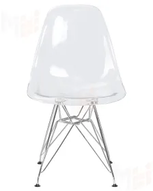 Стул обеденный DOBRIN DSR CASPER (ножки хром, цвет прозрачный)