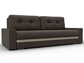 Диван прямой с декором Лига-096 НПБ ( Амур 05 коричневый;бежевый )