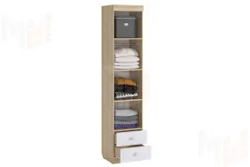 Шкаф комбинированный (с ящ. 1-створчатый) Форсаж дуб сонома/белый