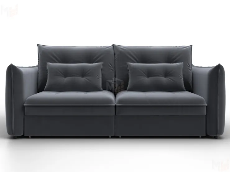 Диван прямой Лига-100 НПБ ( SEVEN 17 серый )