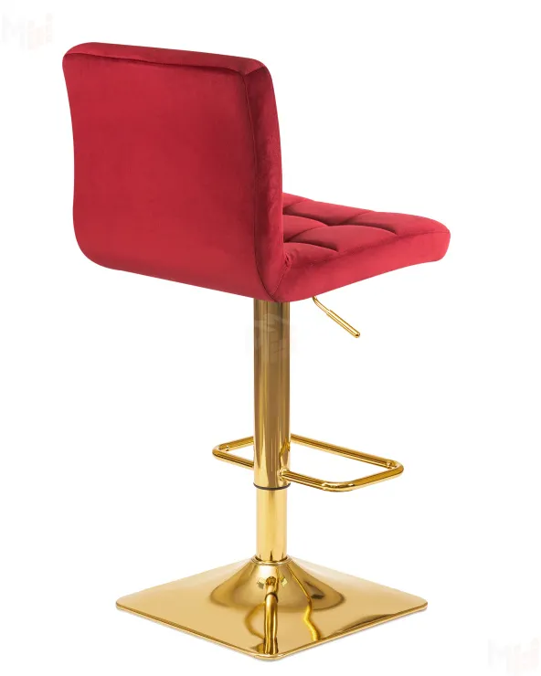 Стул барный DOBRIN GOLDIE (бордовый велюр (MJ9-43))