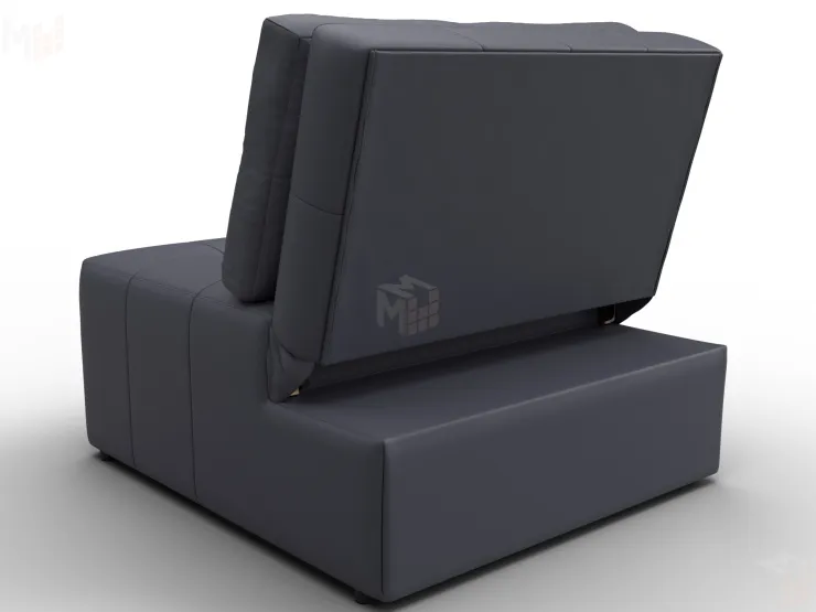 Кресло-кровать Лига-107 (80) ( GRIFON 15 серый )