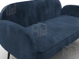 Диван прямой Лига-086 ( TOWER 13 синий )