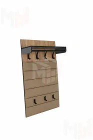 Вешалка настенная  Ольга-Лофт 62 Дуб Крафт Золотой