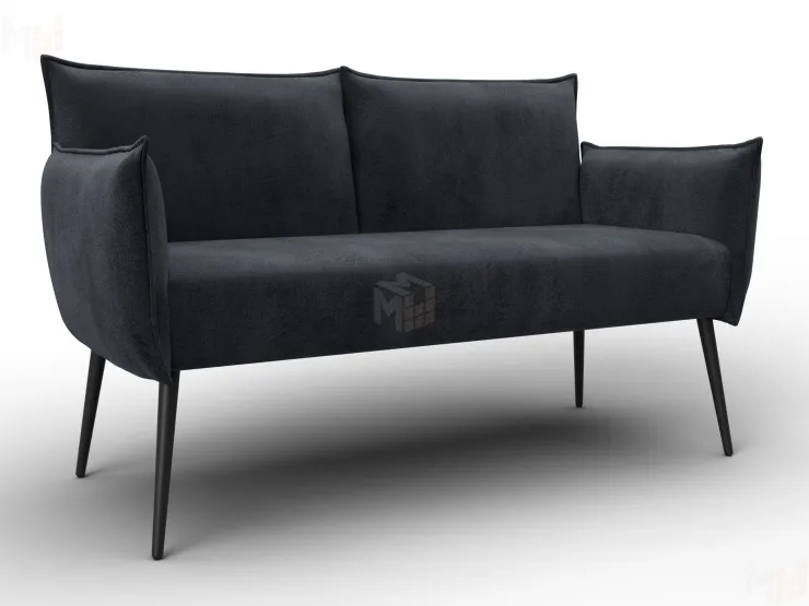 Диван прямой Лига-083 ( велюр TOWER 11 темно-серый )