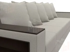 Диван прямой Дубай Лайт полки слева ( Бежевый )