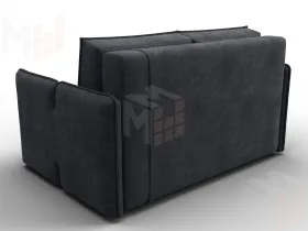 Диван прямой Лига-117 ( LAIM 26 темно-серый )