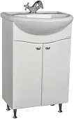 Тумба под умывальник Домино "Уют 55 Волна" без ящика Айсберг