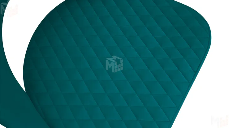 Стул Гэтсби К2 Белый матовый, Велюр Confetti Izumrud