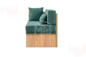 Кушетка Хилтон на пружинном блоке Зеленый Кушетка Хилтон на пружинном блоке Зеленый