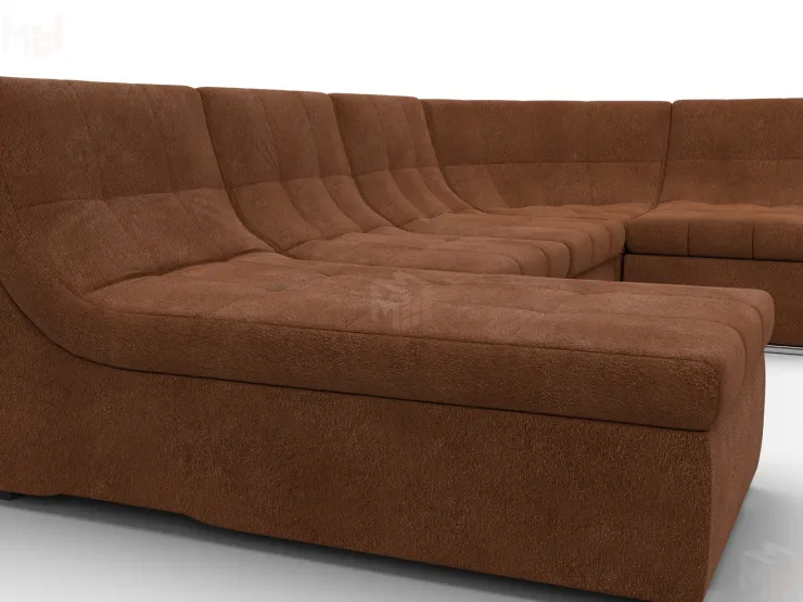 Диван П-образный модульный Холидей ( LAIM 14 терракотовый )