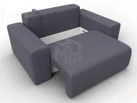 Кресло Лига-036 НПБ ( GRIFON 15 серый )