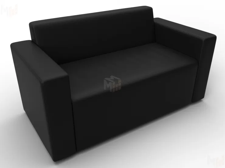 Диван прямой Лига-093 ( Черный ) Диван прямой Лига-093 ( Черный )