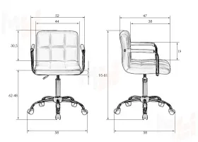 Офисное кресло для персонала DOBRIN TERRY (чёрный)