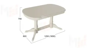 Стол «Валенсия» - S-182 Слоновая кость