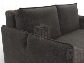 Диван прямой Лига-117 ( LAIM 10 темно-коричневый )