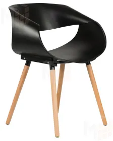 Стул обеденный DOBRIN ALIEN (ножки светлый бук, цвет чёрный (B-03))