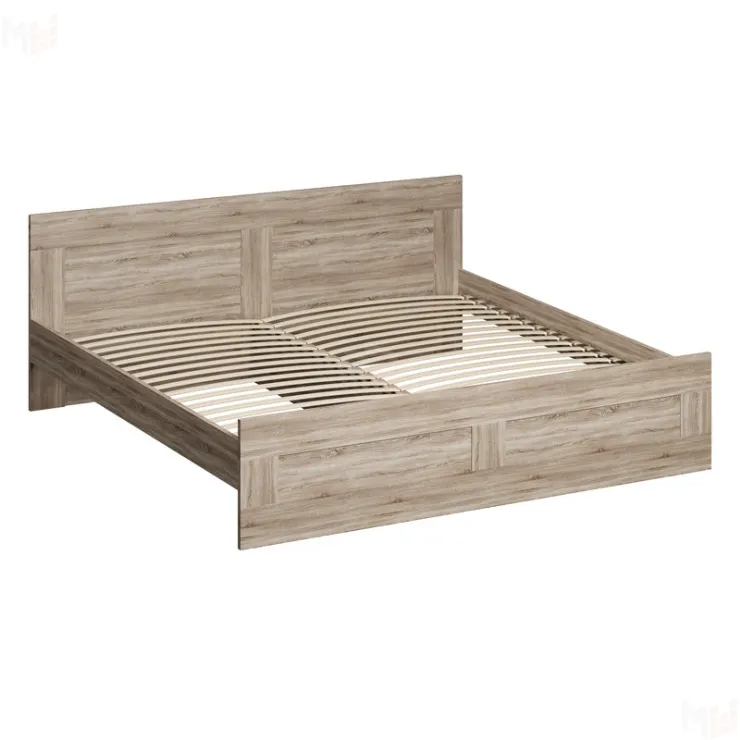 2.02.04.220.3 СИРИУС кровать двойная 200х200 сонома RU