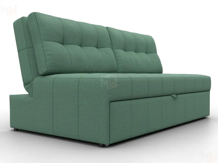 Диван прямой Лига-107 (160) ( Амур 11 зеленый )