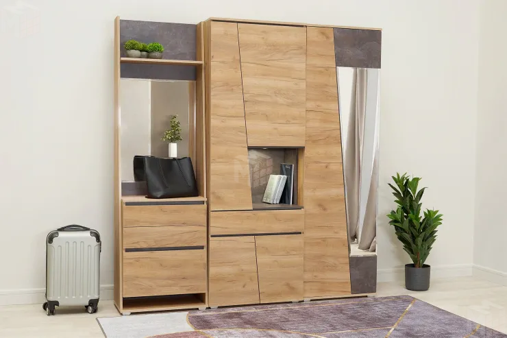 Шкаф с зеркалом Соренто для прихожей