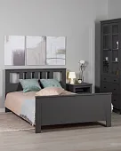 2.08.04.060.4 САГА кровать двойная 140х200 серая 2.08.04.060.4 САГА кровать двойная 140х200 серая