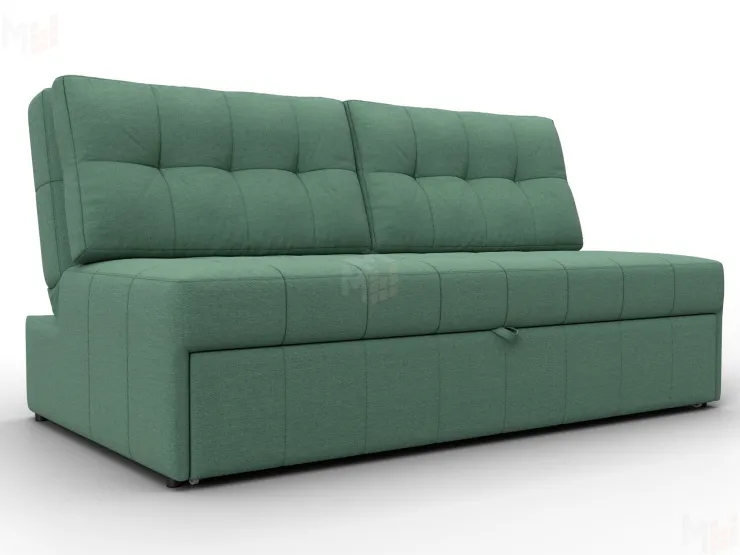 Диван прямой Лига-107 (160) ( Амур 11 зеленый )