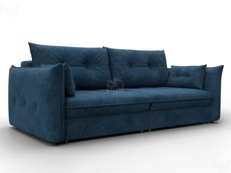 Диван прямой Лига-100 НПБ ( BRUT 11 синий )