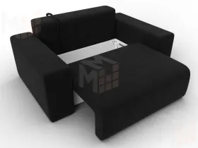 Кресло Лига-036 НПБ ( Черный )