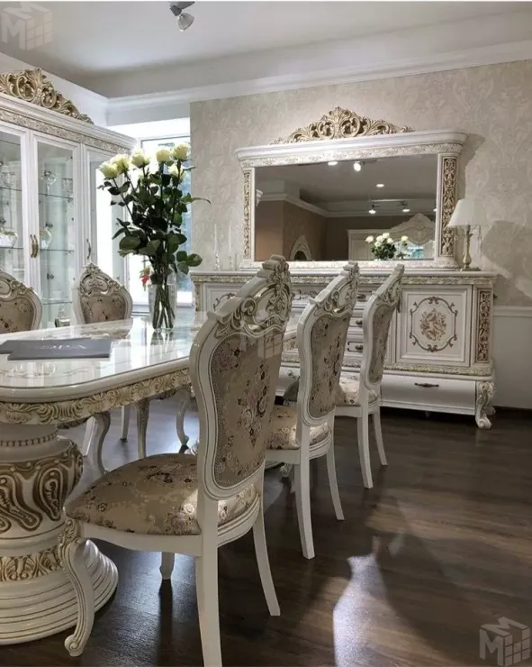 Зеркало Алсу белый глянец