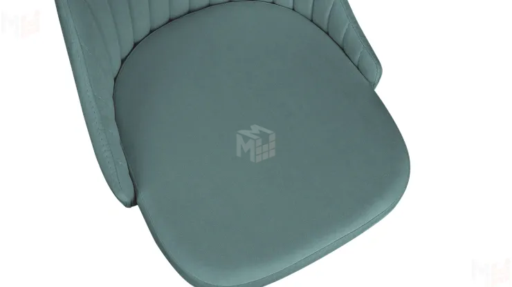 Стул Франк (конус) исп. 2 - ДП2-30 Черный матовый/Микровелюр Madera Aquamarine (аквамарин)