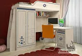 Детская кровать-чердак Капитан КП-4/1 + письменный стол КП-13/1 Детская кровать-чердак Капитан КП-4/1 + письменный стол КП-13/1