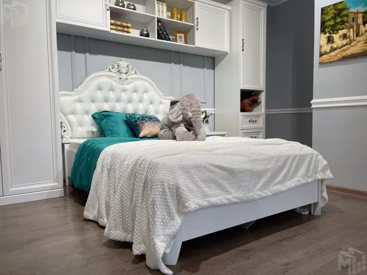 Детская кровать Мишель 120х200 см белый матовый