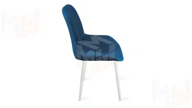 Стул Марвел  К1С Исп. 2 Белый матовый Велюр Confetti  Blue