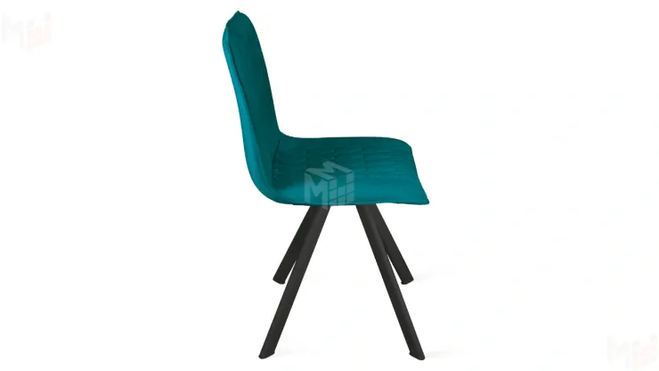 Стул Хьюго К2 Черный муар, Велюр Confetti Izumrud