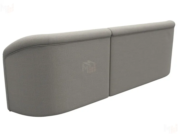 Диван прямой Лига-027 угол правый ( Амур бежевый )