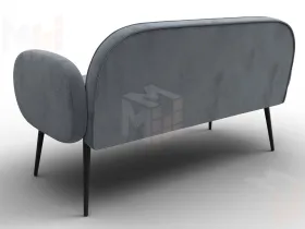 Диван прямой Лига-086 ( TOWER 10 серый )