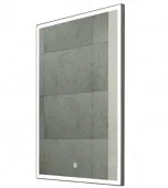 Зеркало с LED подсветкой Frame Silver 600х800