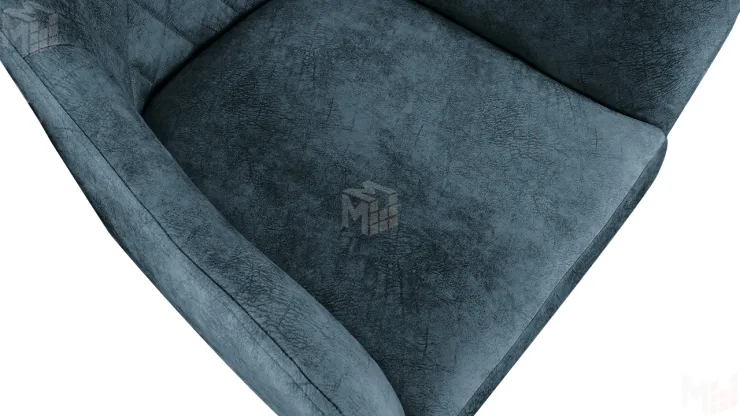 Стул Chester Т6 Белый муар Велюр V006 бирюзовый