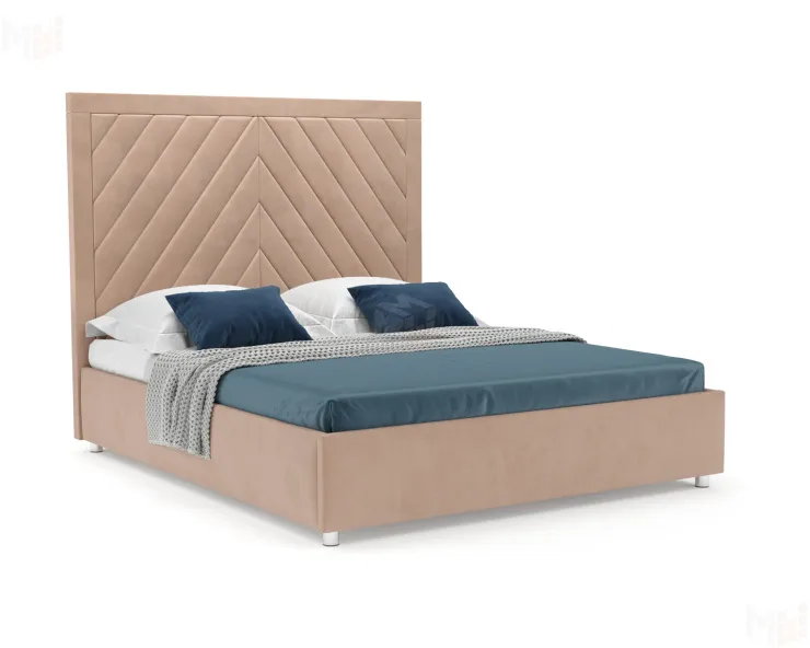Кровать Мишель 160 см (Бежевый - Luna 061)