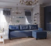 Диван-кровать угловой Киркас Malmo 79 (blue)