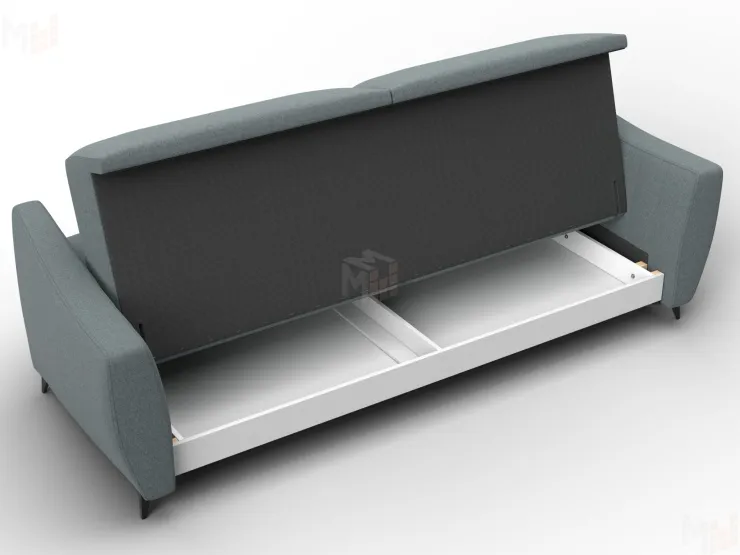 Диван-книжка Лига-095 НПБ ( Амур 07 серый )