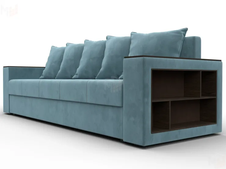 Диван прямой Дубай Лайт ( SEVEN 113 бирюзовый )