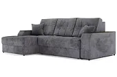 Угловой диван-кровать Лас-Вегас Серый левый