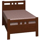 Кровать Вероника-2 90*200 (орех)