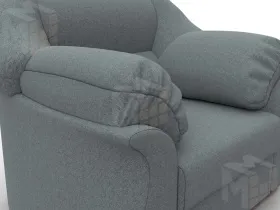 Кресло Карнелла ( Амур 07 серый )