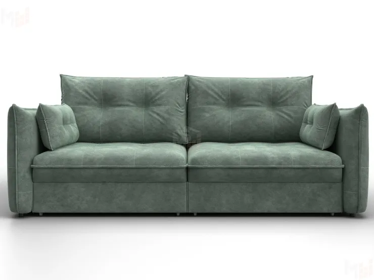 Диван прямой Лига-100 НПБ ( BRUT 08 зеленый )