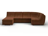 Диван П-образный модульный Холидей ( LAIM 14 терракотовый )