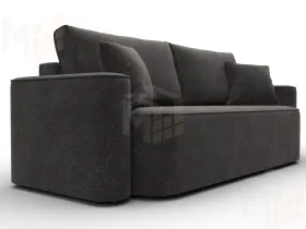 Диван прямой Лига-118 НПБ ( LAIM 10 темно-коричневый )